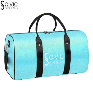 Bolsa de lona deportiva de nailon de gran capacidad con compartimento para zapatos Bolsa de viaje y gimnasio portátil estilo Weekender de lujo - Product Image 5