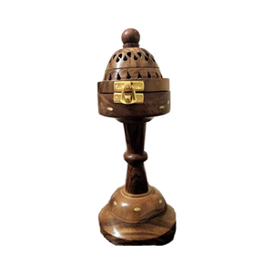 Quemador de incienso indio hecho a mano de madera para uso espiritual y religioso en el hogar y la oficina, listo para el verano, AL MALIK CRAFT - Product Image 5