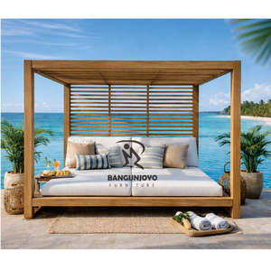 Lit de soleil et gazebo imperméables et durables pour une utilisation en extérieur dans les hôtels et les villas - Product Image 1
