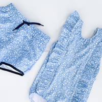 Ensemble de maillots de bain deux pièces à manches longues personnalisés pour filles, short de bain pour garçons avec doublures, maillot de bain une pièce imprimé intégral