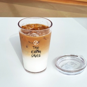 Clear Party Tumbler 17oz BPA Free Plastic Ecozen SK 500ml <b>Iced</b> <b>Coffee</b> <b>Reusable</b> Dishwasher Safe Unisex <b>Cup</b> for Travel Drive - Product Image 3