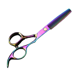 Kit de peluquería con espejo pulido, tijeras de entresacar, tijeras de acero inoxidable, kit de afeitado con peine en oferta - Product Image 3