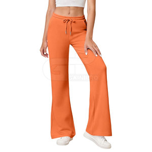 Women Fashion Flared Pants Stretchable Comfortable Fit Elegant High Waist <b>Bell</b> Bottom Trousers For Everyday And Party Wear - Product Image 5