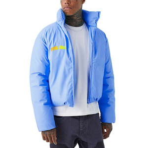 Men's Warm Custom Logo Black <b>Winter</b> Puff Outerwear Outdoor Men Bubble Puffer <b>Jacket</b> - Product Image 3