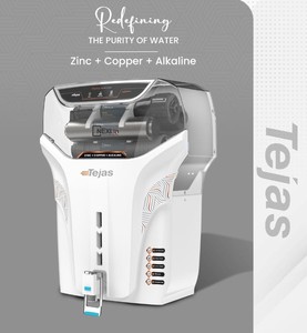 Purificateur d'eau alcaline TEJAS RO Copper Zinc avec écran numérique, réservoir de 12 litres, technologie alcaline cuivre-zinc, qualité alimentaire - Product Image 4