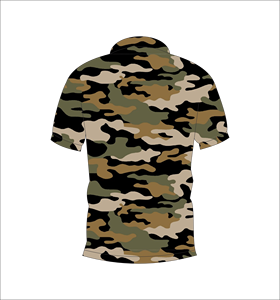 เสื้อยืดลายพรางเสือสีน้ำตาลแขนสั้นชุดกีฬาออกกำลังกายกลางแจ้ง - Product Image 5