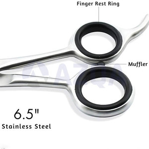 Stainless Steel Hairdressing Scissors <b>Set</b> Professional Cutting and Thinning Shears Adjustable Tension <b>Screw</b> Finger Rest - Product Image 2