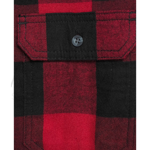 Durable Lightweight Customized Made New Trendy Comfortable Long Sleeve <b>Red</b> and Black <b>Checked</b> Flannel <b>Shirts</b> For <b>Men</b> Wear - Product Image 5