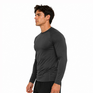Rashguard pour hommes de haute qualité, respirant, à séchage rapide, manches longues, haute performance, en spandex/polyester, pour le surf et le grappling - Product Image 5