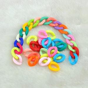 <b>Resin</b> Material and Custom Color Availability Handmade Large <b>Resin</b> Chain Links with Transparent Colorful <b>Epoxy</b> <b>Resin</b> - Product Image 5