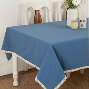 Housse de table brodée de haute qualité en coton 100% pur avec des motifs personnalisés pour les banquets - Product Image 2