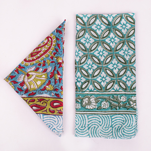 Breathable Poplin Handmade Cotton Printed <b>Bandanas</b> Luxury Style Bohemian Multifunctional Eco-Friendly Four Seasons Craftjaipur - Product Image 5