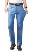Latest Fashion Men's Denim Jeans Pant Classic Washed Mid Weight Breathable Eco-Friendly Straight Wholesale OEM Best Selling