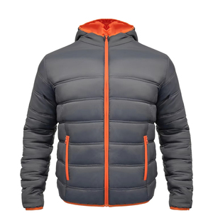 Autumn and Winter Short Men's <b>Coat</b> Down Padded Jacket Standing Collar Warm Padded Jacket Polyester Wadding Regular Fit - Product Image 1