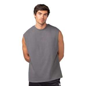 Chaleco Deportivo de Algodón Puro sin Mangas para Hombre, Informal, para Fisicoculturismo, Verano, para Correr, Entrenamiento, Gimnasio - Product Image 1