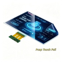 Film tactile capacitif projecté transparent Nano Touch Foil avec interface USB, disponible en 32'', 43'', 49'', 55'', 65'', 75''
