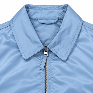 Chaqueta bomber verde oliva para hombre, cortavientos, con cierre de cremallera, cuello vuelto, informal, lisa, para otoño. - Product Image 5