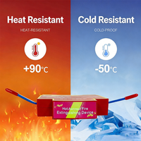 Armoire de distribution industrielle, boîtier de compteur électrique, dispositif d'extinction d'incendie à aérosol chaud, extincteur sans fil à gaz contre l'éclair