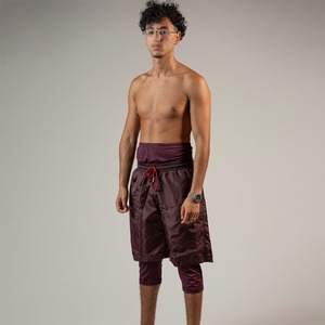 Most Trendy Awrah Covering Shorts for Muslim Men Double <b>Layer</b> Swimwear Knee Length High Waist Inner Compression Activewear Short - Product Image 1