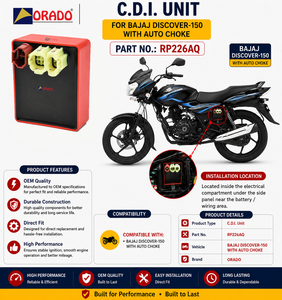 Unidad CDI con autochoke para Bajaj Discover 150, calidad de exportación para repuestos de motocicletas en India, Orado. - Product Image 3
