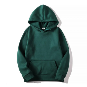 เสื้อฮู้ดผู้ชายแฟชั่น สีพื้น ผ้าฝ้ายฟลีซ 100% ระบายอากาศได้ดี เป็นมิตรกับสิ่งแวดล้อม เหมาะสำหรับฤดูใบไม้ผลิ ฤดูใบไม้ร่วง ฤดูหนาว เสื้อสเวตเชิ้ตลำลอง - Product Image 3