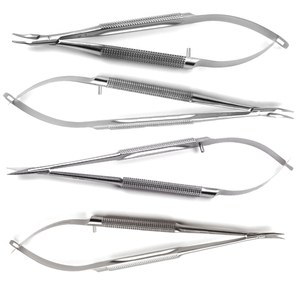 Kit de micro-pinces porte-aiguilles Barraquer de qualité supérieure en acier inoxydable pour microchirurgie ophtalmique et utilisation pour la fixation des tissus - Product Image 2