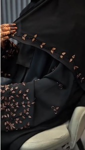 Abaya élégante et raffinée de style islamique pour femmes, style Dubaï, tenue traditionnelle modeste avec accessoires - Product Image 3