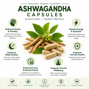 Cápsulas de Ashwagandha Herbales, 60 Unidades, Cápsulas de Ashwagandha Premium para Apoyar el Equilibrio Diario y la Relajación de Forma Natural - Product Image 3
