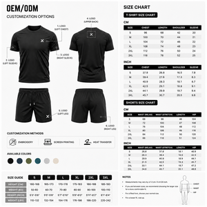 Men Matching <b>T</b>-<b>Shirt</b> & Shorts Set Custom & OEM Private Label <b>Polyester</b>/Spandex Material High Rated RTS X Sports City Apparels - Product Image 6