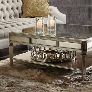 Wholesale Luxury Round <b>Silver</b> Metal <b>Tray</b> Bulk Hotel Serving Platter with Elegant Interlocking Chain Rim and <b>Mirror</b> Base Finish - Product Image 3