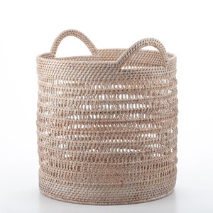 Juego de 2 Cestas Organizadoras Circulares de Mimbre Abierto, Ecológicas, Hechas a Mano, de Ratán Natural, Modernas y Multifuncionales, Hechas en Vietnam - Product Image 3