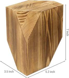 ที่คั่นหนังสือไม้เนื้อแข็งสไตล์วินเทจแบบเรียบง่าย รูปทรงเรขาคณิตอเนกประสงค์ ชุดที่คั่นหนังสือสไตล์ฟาร์ - Product Image 5