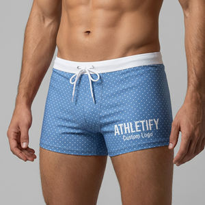Trajes de Baño Personalizados ATHLETIFY para Hombre, de Secado Rápido, Transpirables, UPF50+, Spandex/Poliéster, con Logotipo Personalizado, Cómodos - Product Image 1