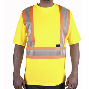 T-shirts de travail pour hommes, coupe ajustée, couleur unie, vente en gros, quantité importante, faible MOQ - Product Image 5