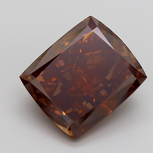 Diamant CVD de 2,50 carats, couleur brun foncé fantaisie, taille coussin, pureté VVS2, certifié IGI, pour la création de bijoux, aux prix d'usine. - Product Image 1