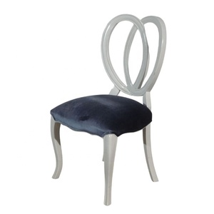 เก้าอี้ทานอาหารไม้เนื้อแข็งทันสมัยขายดี พร้อมเบาะกำมะหยี่สีขาว เหมาะสำหรับห้องอาหาร ร้านอาหาร และโรงแรม - Product Image 4