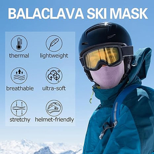 Hot Sale Popular Custom Logo Striped Unisex <b>Balaclava</b> 100% Polyester Full Face Cover <b>Ski</b> Mask All Season Use - Product Image 4
