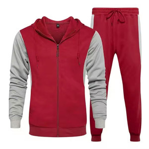 <b>Men</b> Casual Zip Up Tracksuit Set Lightweight <b>Track</b> <b>Jacket</b> And Jogger Streetwear Wholesale Supplier - Product Image 2