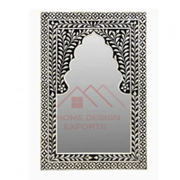 Miroirs muraux décoratifs en bois sculpté à la main