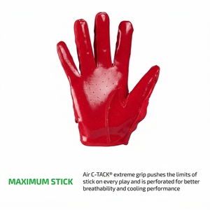 Gants de football américain pour jeunes et adultes, design personnalisé, respirants, adhérence collante, durables, légers, pour receveurs. - Product Image 2