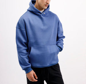 Sweat à capuche pour homme de luxe, style hip-hop, brodé, 100% coton, surdimensionné, lourd, écologique, streetwear, pull-over - Product Image 2