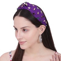Bandas de satén para el pelo de diseñador para mujeres y niños, bandas para la cabeza con cuentas bordadas hechas a mano, lazo multicolor, accesorio para el Día de San Valentín