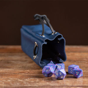Pochette à dés en similicuir PU essentielle pour les gamers, avec cordon de serrage, pour 3 à 5 jeux de dés de D&D, emballage personnalisé - Product Image 3