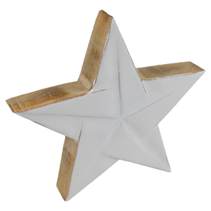 Vajilla con forma de estrella con acabado pintado en color blanco, diseño decorativo para el hogar, el mejor adorno decorativo para interiores. - Product Image 1