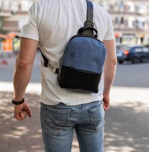 Sac bandoulière en toile cirée de haute qualité, unisexe, décontracté, étanche, avec fermeture éclair, sac à bandoulière tendance, vente en gros LCSB-0029 - Product Image 5