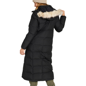 Women's Long Down <b>Coat</b> Hooded Full Sleeve Solid Color <b>Winter</b> Warm <b>Thick</b> Puffer Jacket With Zipper Closure - Product Image 4
