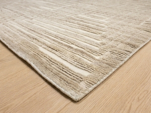 Alfombra Hecha a Mano con Nudos, Diseño Floral Tradicional - Product Image 3