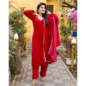Ensemble de costume en velours rouge taille XS - Product Image 4