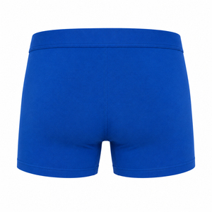 Calzoncillos bóxer sin costuras para hombre, azul liso, de tiro medio, de secado rápido, de alto rendimiento, elásticos con elastano, de tiro medio - Product Image 6