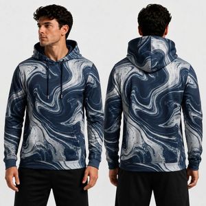 Sudadera con Capucha de Forro Polar Midnight Cosmos Galaxy, Tejido Térmico Denso, Transpirable, Calidad Premium, Sudadera para Exteriores para la Temporada de Frío - Product Image 4